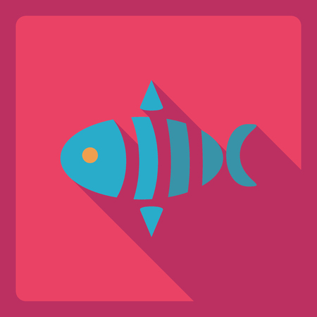 Flat modern design with shadow  Icon cat toyのイラスト素材