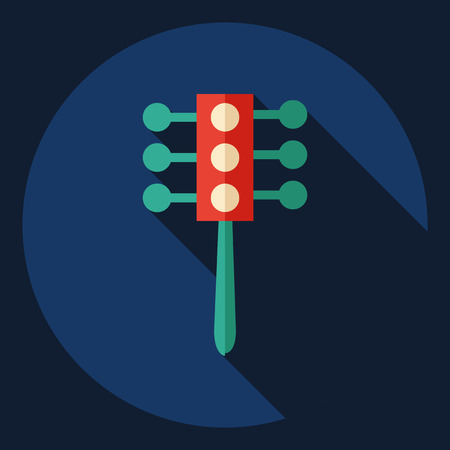 Flat modern design with shadow  Icon cat toyのイラスト素材