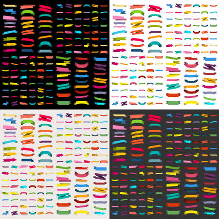 paper sticker, banner advertising, tape assembly labelのイラスト素材