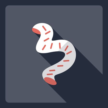 Flat modern design with shadow  Icon pastaのイラスト素材