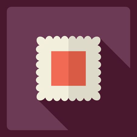 Flat modern design with shadow  Icon pastaのイラスト素材