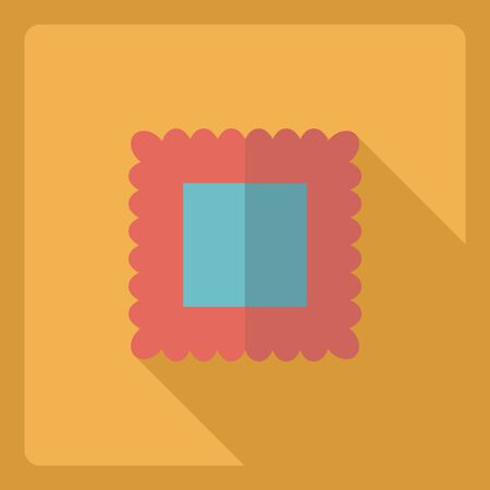 Flat modern design with shadow  Icon pastaのイラスト素材