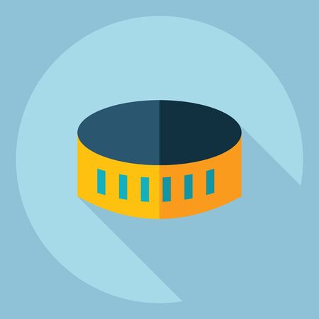 Flat modern design with shadow  Icon pastaのイラスト素材