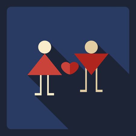 Flat modern design with shadow Icon family Healthのイラスト素材