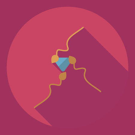 Flat modern design with shadow Icon spermのイラスト素材