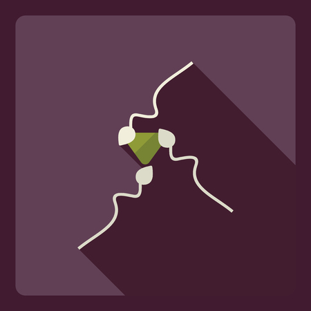 Flat modern design with shadow Icon spermのイラスト素材