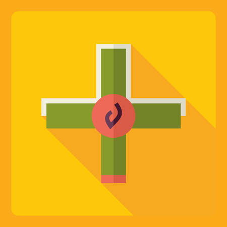 Flat modern design with shadow  Icon medicineのイラスト素材