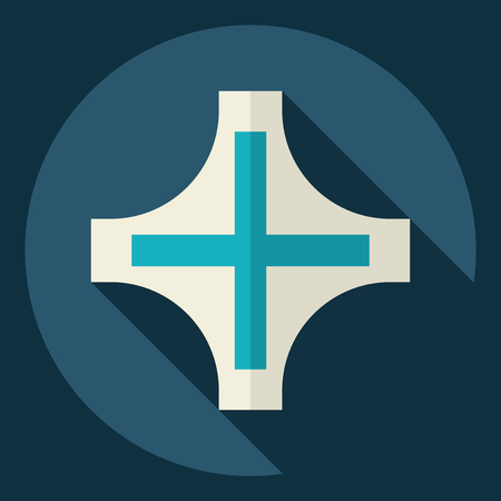 Flat modern design with shadow  Icon medicineのイラスト素材