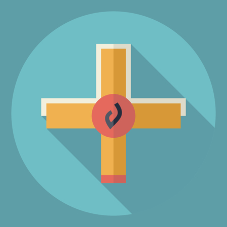 Flat modern design with shadow  Icon medicineのイラスト素材