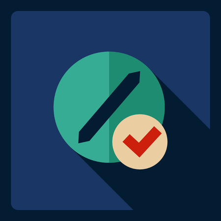 Flat modern design with shadow  Icon pillsのイラスト素材