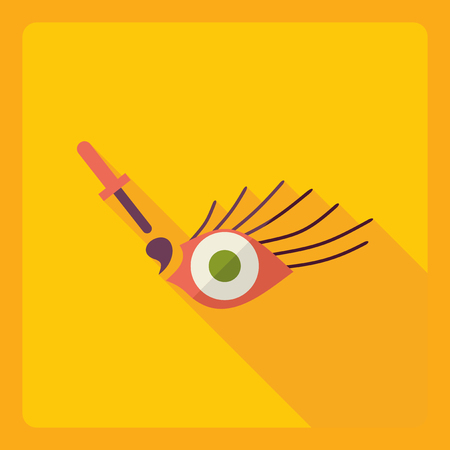 Flat modern design with shadow  Icon Eye dropsのイラスト素材