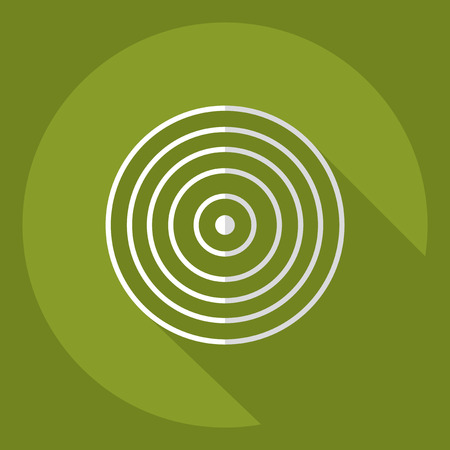 Flat modern design with shadow  Icon targetのイラスト素材