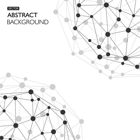 Graphic background molecule and communication. structure vector illustration background.のイラスト素材