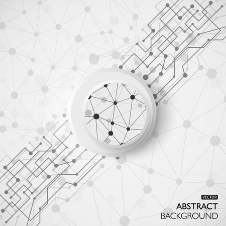 Graphic background molecule and communication. structure vector illustration background.のイラスト素材