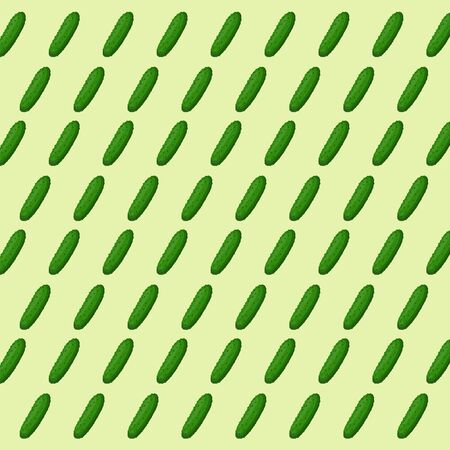 Cucumber seamless pattern background. Paisley textile printingのイラスト素材