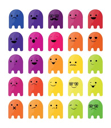 modern design ghost halloween pictureのイラスト素材