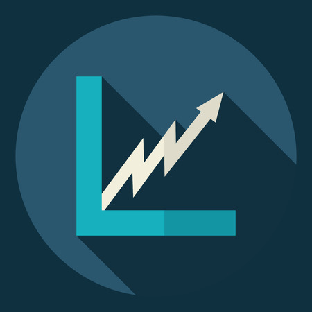 Flat modern design with shadow  Icon graphのイラスト素材