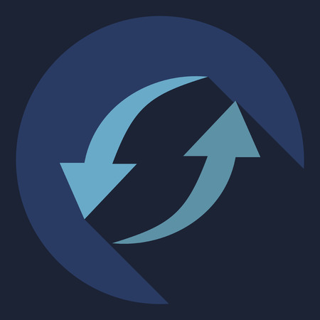 Flat modern design with shadow  Icon iterationのイラスト素材