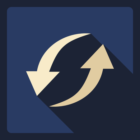 Flat modern design with shadow  Icon iterationのイラスト素材