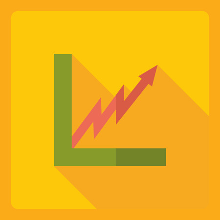 Flat modern design with shadow  Icon graphのイラスト素材