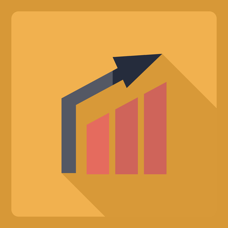Flat modern design with shadow  Icon signalのイラスト素材