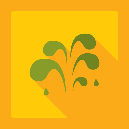 Flat modern design with shadow  Icon water dropのイラスト素材