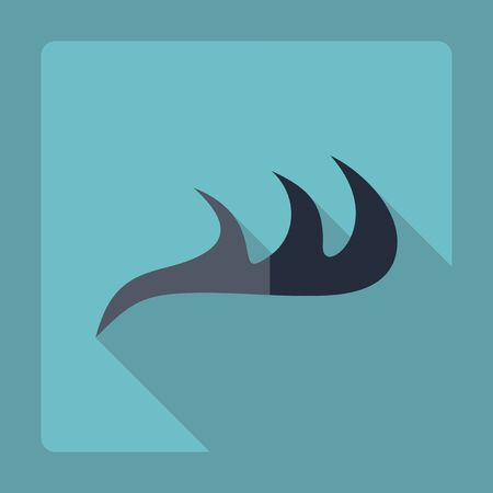 Flat modern design with shadow  Icon waveのイラスト素材