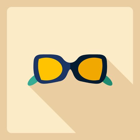 Flat modern design with shadow  Icon eyeglassesのイラスト素材
