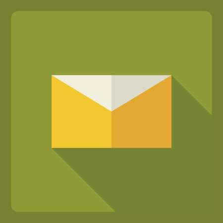 Flat modern design with shadow  Icon messageのイラスト素材