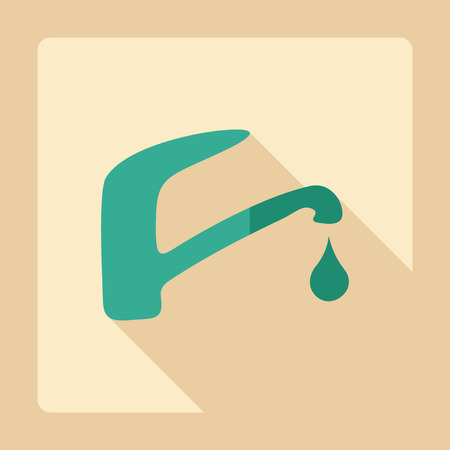 Flat modern design with shadow  Icon tapのイラスト素材