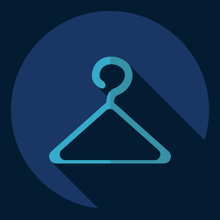 Flat modern design with shadow  Icon clothのイラスト素材