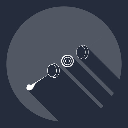Flat modern design with shadow  Icon marshmallowのイラスト素材