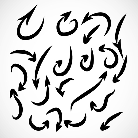 arrows drawn in the style ofのイラスト素材