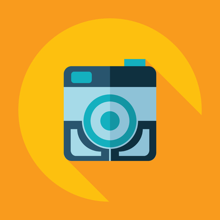 Flat modern design with shadow Icon cameraのイラスト素材