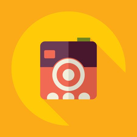 Flat modern design with shadow Icon cameraのイラスト素材
