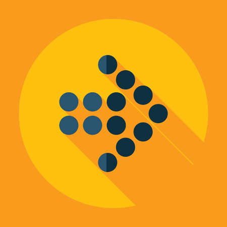 Flat modern design with shadow Icon  arrowのイラスト素材