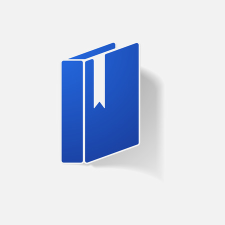 Sticker paper products realistic element design illustration bookのイラスト素材