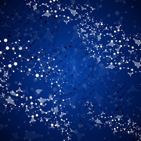 Abstract DNA background. Vector illustration. Beautiful structure of the spiral molecule. Science conceptのイラスト素材