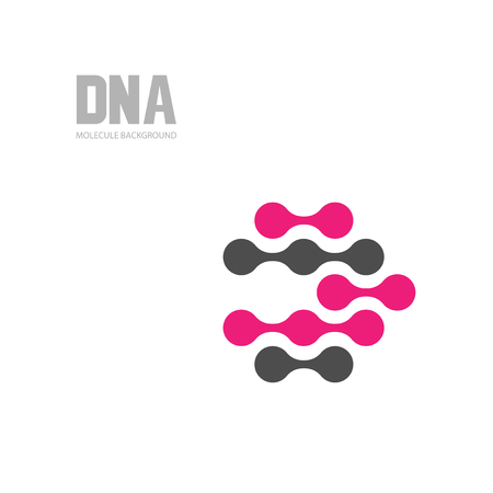 Bottom structure. Molecular and genetic mesh. Medicine and science. Vector graphicsのイラスト素材