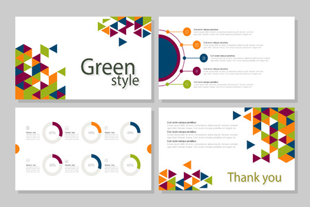 This template is the best as a business presentation, used in marketing and advertising, flyer and banner, the annual report. Elements on a dark grey backgroundのイラスト素材