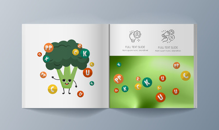 Set of brochures for marketing the promotion goods and services on marketのイラスト素材