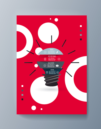 Business presentation brochure advertising goods and services. Vector illustrationのイラスト素材