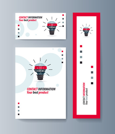 Set of brochures for marketing the promotion goods and services on market. Vector illustrationのイラスト素材
