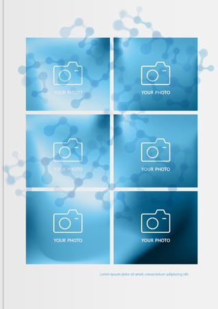 Brochure cover used in marketing and advertising. Vector illustrationのイラスト素材