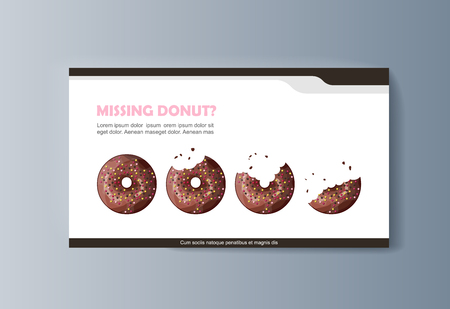 Business presentation brochure advertising goods and services. Vector illustrationのイラスト素材