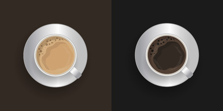 Coffee excellent drink always. Cool design. Colorful picture. Vector illustrationのイラスト素材