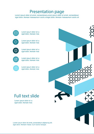 Brochure cover used in marketing and advertising. Vector illustrationのイラスト素材