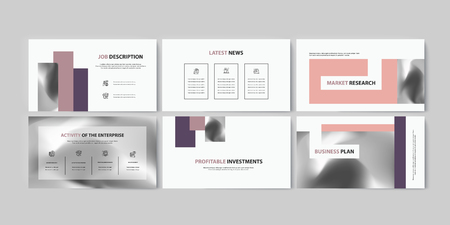 Set of brochures for marketing the promotion goods and services on market. Vector illustrationのイラスト素材