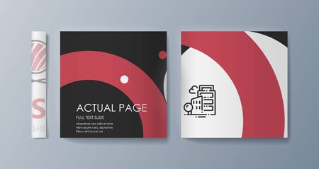 Set of brochures Sushi for marketing the promotion goods and services on market. Vector illustrationのイラスト素材