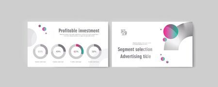 Set of brochures infographics for marketing the promotion goods and services on market. Vector illustrationのイラスト素材